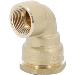 Coude PE serrage laiton taraudé femelle 7536442 20 mm