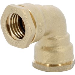 Coude serrage extérieur laiton 135365 25 mm