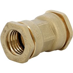 Jonction serrage extérieur laiton 31039 32 mm