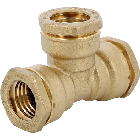 Té serrage extérieur laiton 135323 25 mm Té serrage extérieur laiton 135323 25 mm