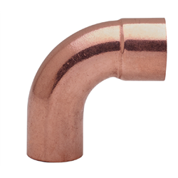Courbe cuivre pression grand rayon 90° mâle-femelle 53356 16 mm