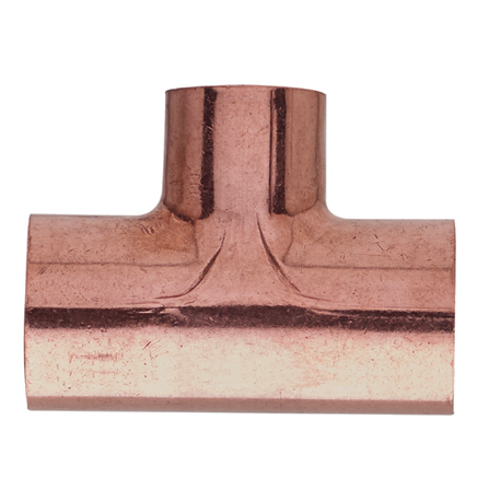 Té cuivre réduit pression femelle-femelle-femelle 55547 16x14x14 mm