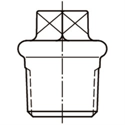 Bouchon mâle acier 849103 5x10 mm