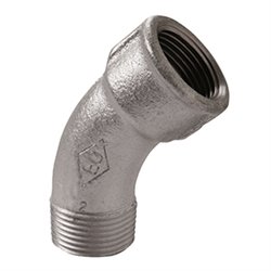 Coude 45 ° grand rayon MF 70062 26x34 mm