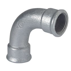 Courbe 90° grand rayon FF Fonte 69759 26x34 mm