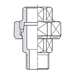 Union à joint conique MF 80222 50x60 mm