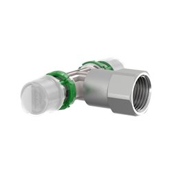 Lot de 2 tés à sertir femelle à visser 9130GW261226 26x3 - 1/2 - 26x3 