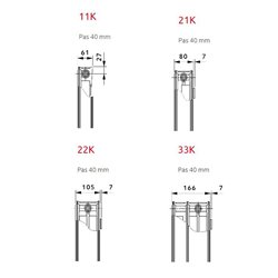 Radiateur eau chaude Reggane 3010 Compact 776 Watts, Hauteur 500 mm