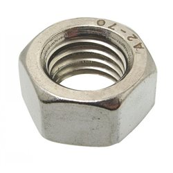 Écrou héxagonale en acier inoxydable à 6 pans Ø 16 mm - Réf : 6260116