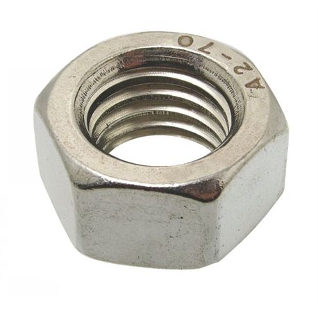 Écrou héxagonale en acier inoxydable à 6 pans Ø 16 mm - Réf : 6260116 Écrou héxagonale en acier inoxydable à 6 pans Ø 16 mm - Réf : 6260116