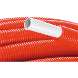 Lot de 50 m de tubes multicouche Uni Pipe PLUS tube pré-fourreauté en couronne 1093128 Ø 25x2,5 - 40/32 rouge