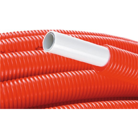 Lot de 50 m de tubes multicouche Uni Pipe PLUS tube pré-fourreauté en couronne 1093128 Ø 25x2,5 - 40/32 rouge