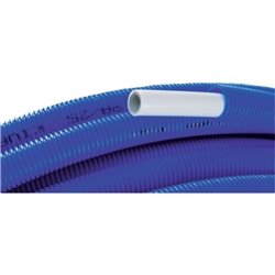 Lot de 50 m de tubes multicouche Uni Pipe PLUS tube pré-fourreauté en couronne 1093129 Ø 25x2,5 - 40/32 bleu