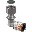 Raccord multicouche S-Press PLUS coude 90° écron libre 1070613 Ø 20-G1/2"SN