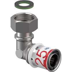 Raccord multicouche S-Press PLUS coude 90° écron libre 1070614 Ø 25-G3/4"SN