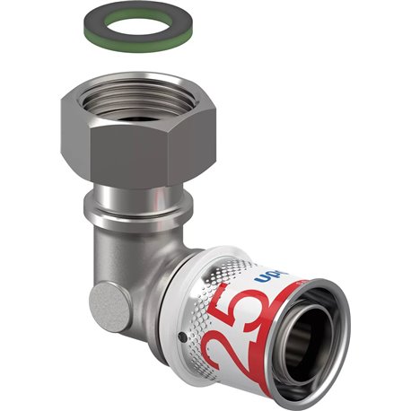 Raccord multicouche S-Press PLUS coude 90° écron libre 1070614 Ø 25-G3/4"SN
