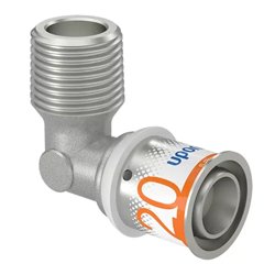 Raccord multicouche S-Press PLUS coude 90° mâle 1070533 Ø 20-R1/2"MT