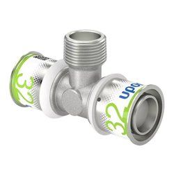 Raccord multicouche S-Press PLUS té mâle 1070594 Ø 32-R3/4"MT-32