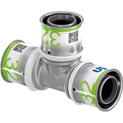 Raccord multicouche S-Press PLUS té réduit 1070563 Ø 32-32-32 mm