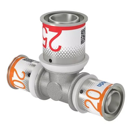 Raccord multicouche S-Press PLUS té réduit 1070571 Ø 20-25-20 mm