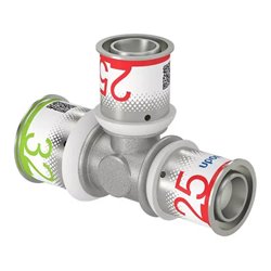 Raccord multicouche S-Press PLUS té réduit 1070582 Ø 32-25-25 mm