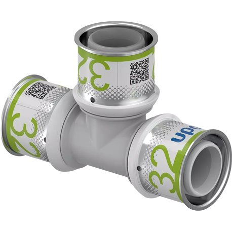 Té multicouche S-Press PLUS PPSU 1039947 Ø 32-32-32 mm