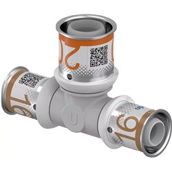 Té multicouche S-Press PLUS réduit PPSU 1039948 Ø 16-20-16 mm