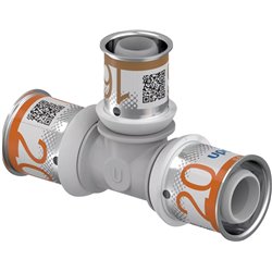Té multicouche S-Press PLUS réduit PPSU 1039950 Ø 20-16-20 mm