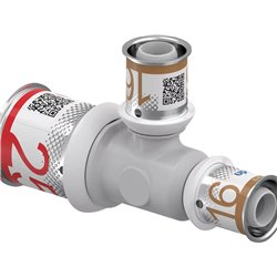 Té multicouche S-Press PLUS réduit PPSU 1039953 Ø 25-16-16 mm