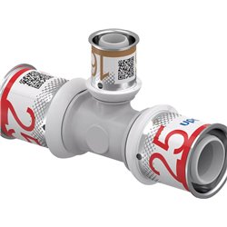 Té multicouche S-Press PLUS réduit PPSU 1039955 Ø 25-16-25 mm