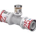 Té multicouche S-Press PLUS réduit PPSU 1039955 Ø 25-16-25 mm