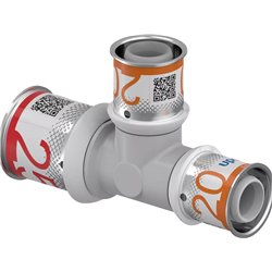 Té multicouche S-Press PLUS réduit PPSU 1039956 Ø 25-20-20 mm
