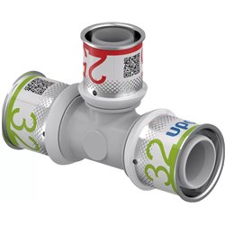 Té multicouche S-Press PLUS réduit PPSU 1039961 Ø 32-25-32 mm