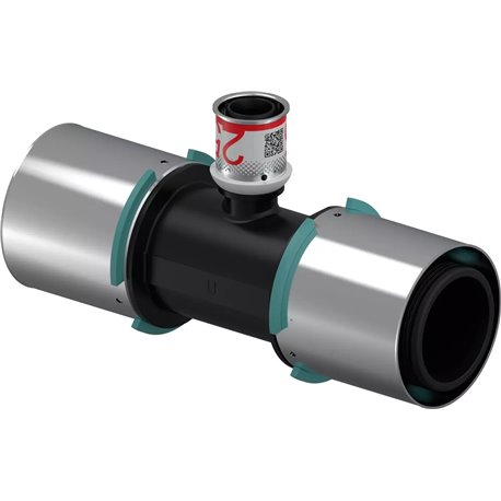 Té multicouche S-Press réduit PPSU 1032889 Ø 63-25-63 mm