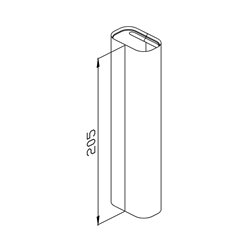Cache-tube pour pied de radiateur blanc