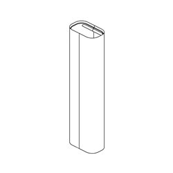 Cache-tube pour pied de radiateur blanc
