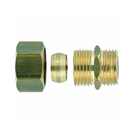 Raccord bicone union mâle droit 15x21-12 - Réf : 01023 Raccord bicone union mâle droit 15x21-12 - Réf : 01023