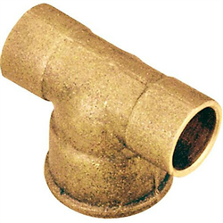 Lot de 10 tés femelle à visser Brut Sudo E212034001 3/4"