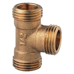Lot de 10 tés mâle à visser brut Sudo E212040001 1/2"