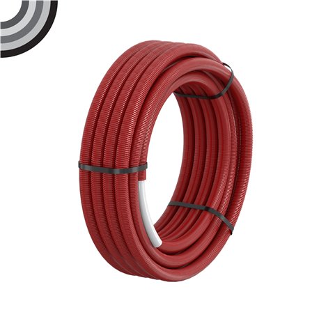 Couronne tube Multiskin 4 gainé rouge MSFR B122004002 20x2 - 50 m