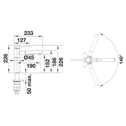Mitigeur cuisine Alta-S-F II 527557 Chromé