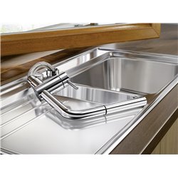 Mitigeur cuisine Linus-S-F Solution sous fenêtre 527523 Noir mat