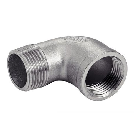 Coude 90° petit rayon MF inox 316L 834920 20x27 mm Coude 90° petit rayon MF inox 316L 834920 20x27 mm