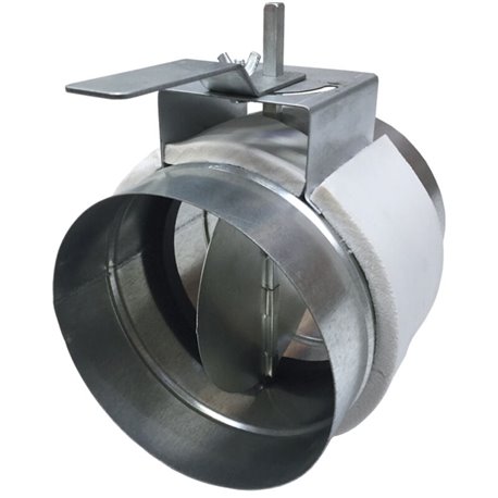 Registre manuel acier galvanisé Ø 160 mm REGMOTG160