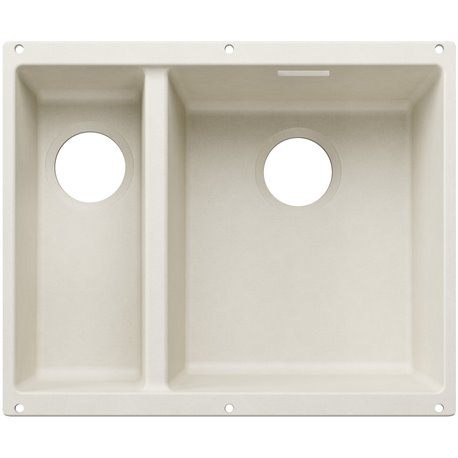 Evier Subline 340/160-U grande cuve à droite pour module couleur Blanc Soft 527812 Evier Subline 340/160-U grande cuve à droite pour module couleur Blanc Soft 527812