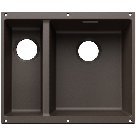 Evier Subline 340/160-U grande cuve à droite pour module couleur Café 527816 Evier Subline 340/160-U grande cuve à droite pour module couleur Café 527816
