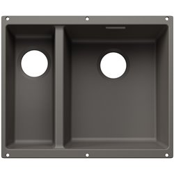 Evier Subline 340/160-U grande cuve à droite pour module couleur Gris Volcan 527811