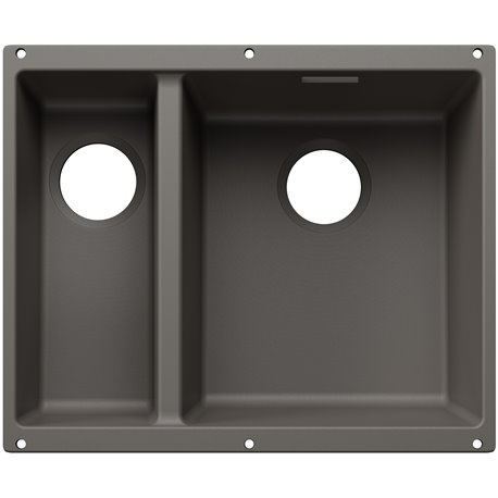 Evier Subline 340/160-U grande cuve à droite pour module couleur Gris Volcan 527811 Evier Subline 340/160-U grande cuve à droite pour module couleur Gris Volcan 527811
