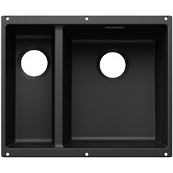 Evier Subline 340/160-U grande cuve à droite pour module couleur Noir 527810