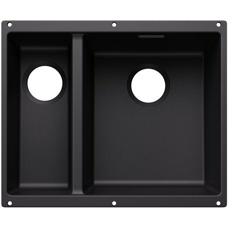 Evier Subline 340/160-U grande cuve à droite pour module couleur Noir 527810